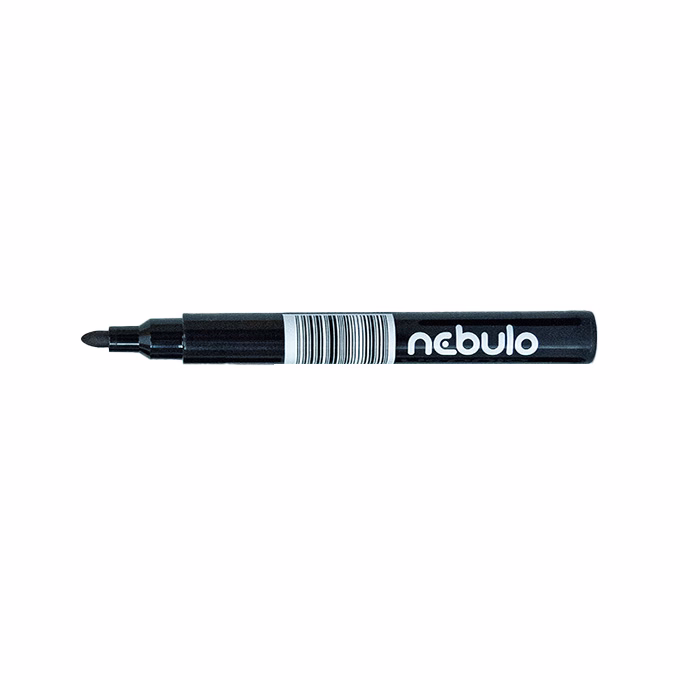 Alkoholos marker NEBULO 233-S kerek fekete