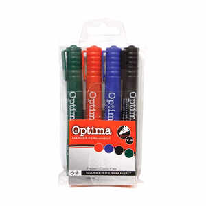 Alkoholos marker OPTIMA kerek 4 darabos Alkoholos marker OPTIMA kerek 4 darabos