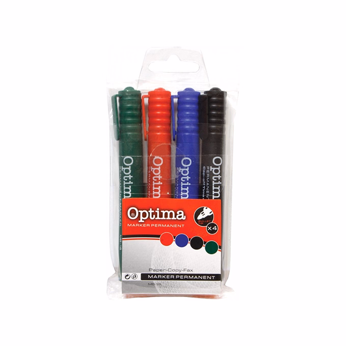 Alkoholos marker OPTIMA kerek 4 darabos Alkoholos marker OPTIMA kerek 4 darabos