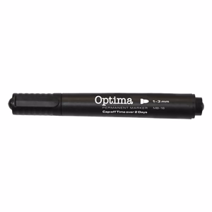 Alkoholos marker OPTIMA kerek fekete