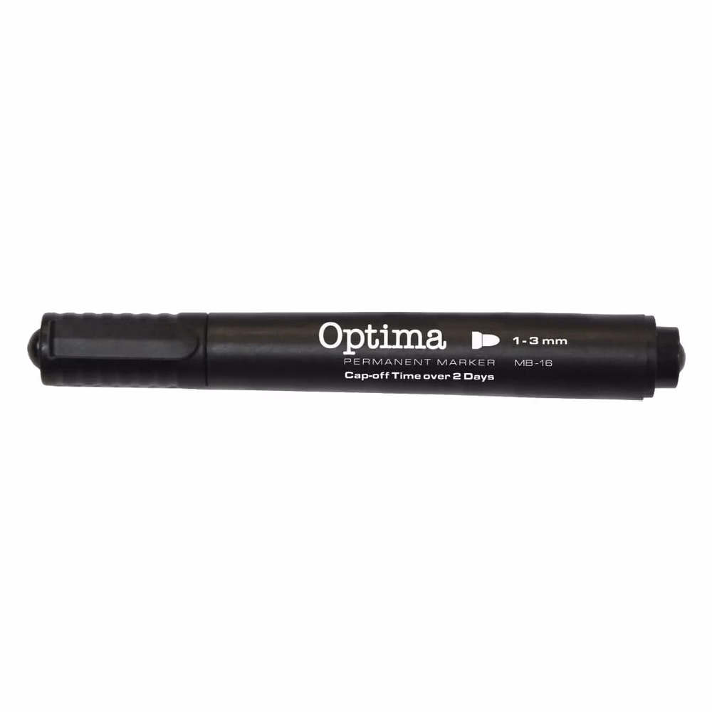 Alkoholos marker OPTIMA kerek fekete