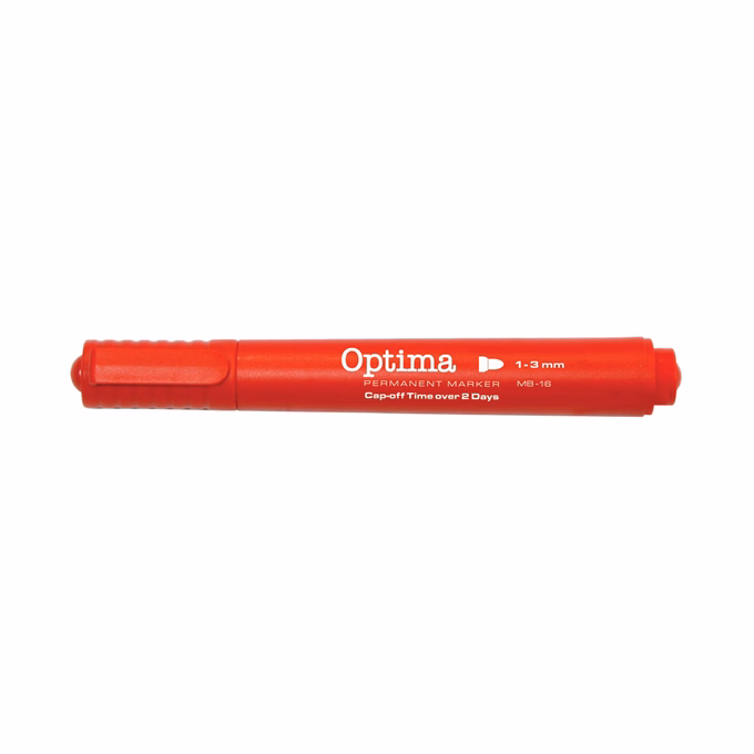 Alkoholos marker OPTIMA kerek piros