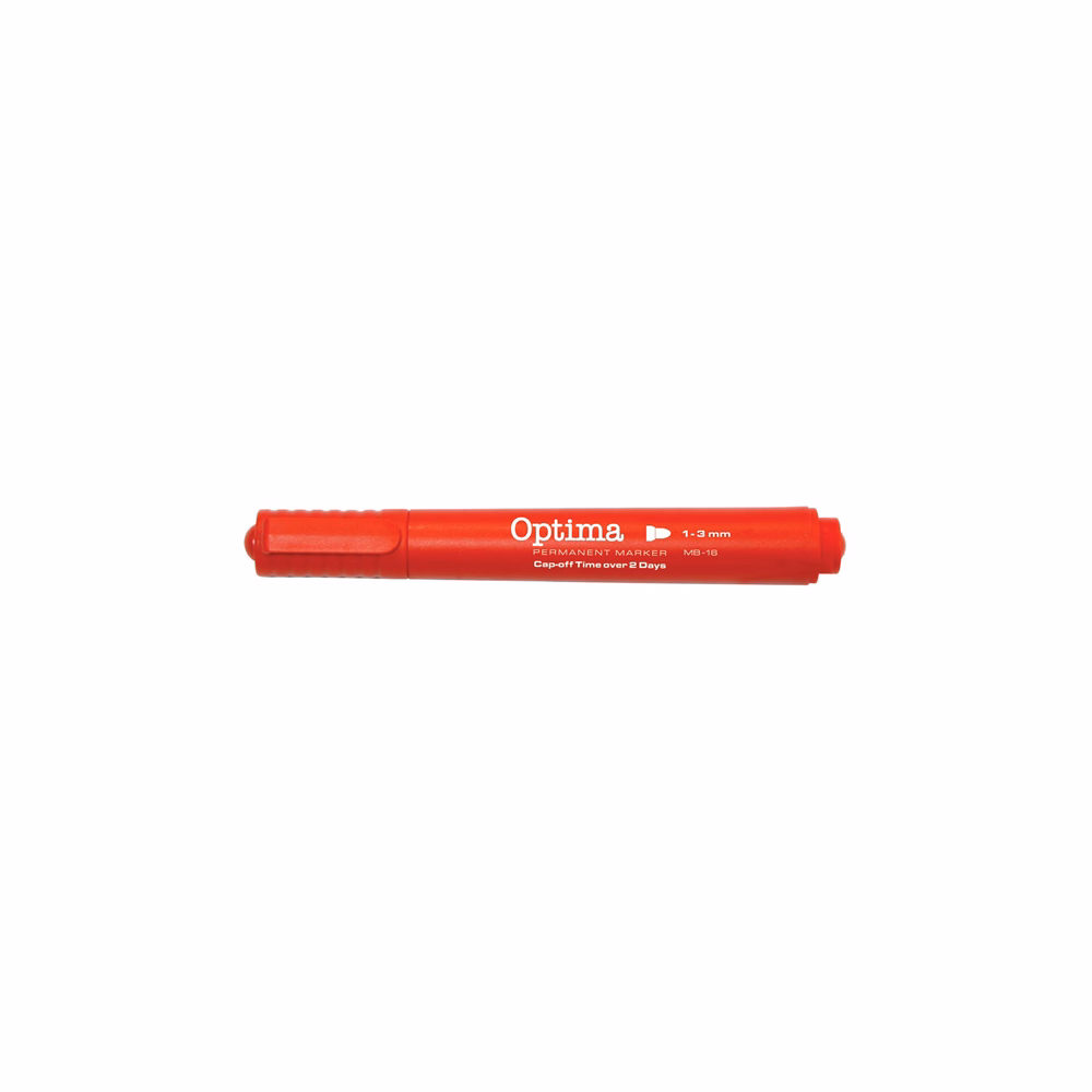 Alkoholos marker OPTIMA kerek piros