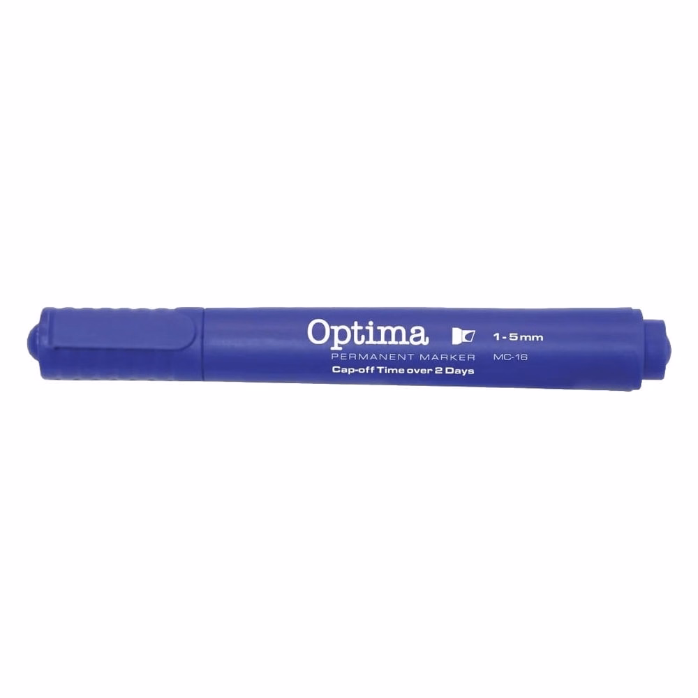 Alkoholos marker OPTIMA vágott kék