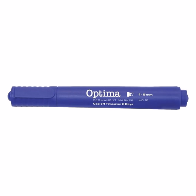 Alkoholos marker OPTIMA vágott kék