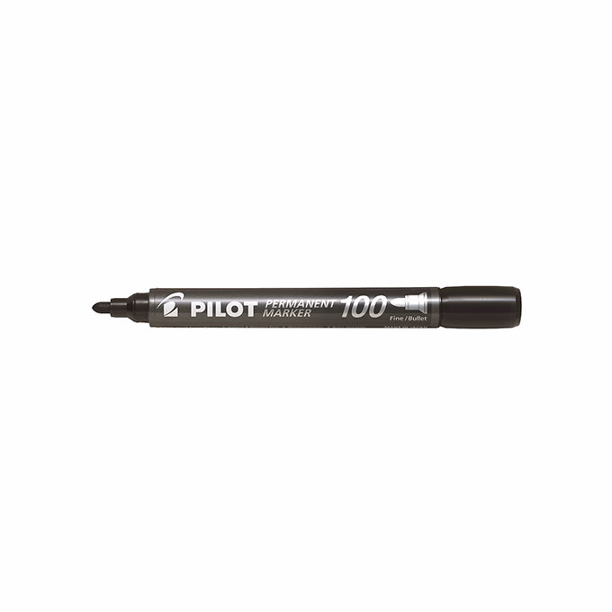 Alkoholos marker PILOT 100 kerek fekete