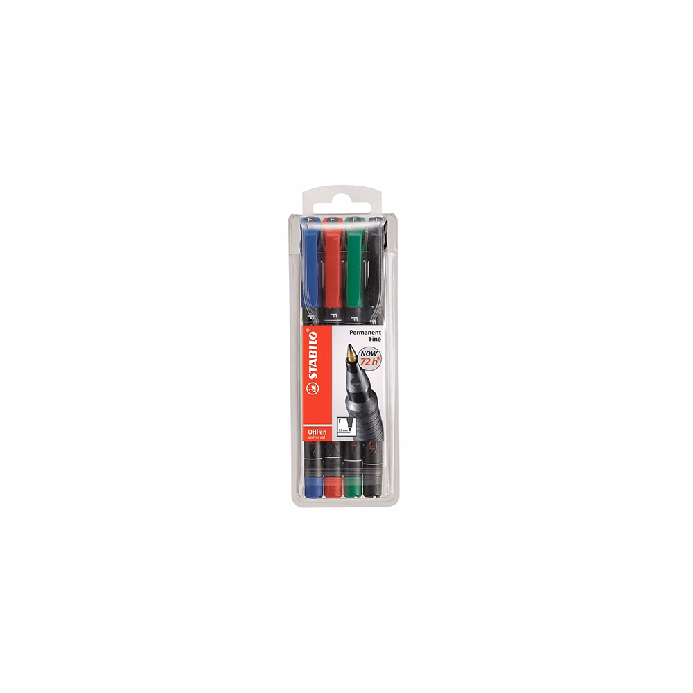 Alkoholos marker STABILO 842 F 4 darabos