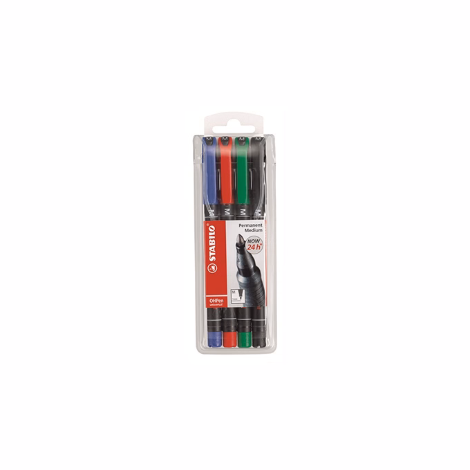 Alkoholos marker STABILO 843 M 4 darabos