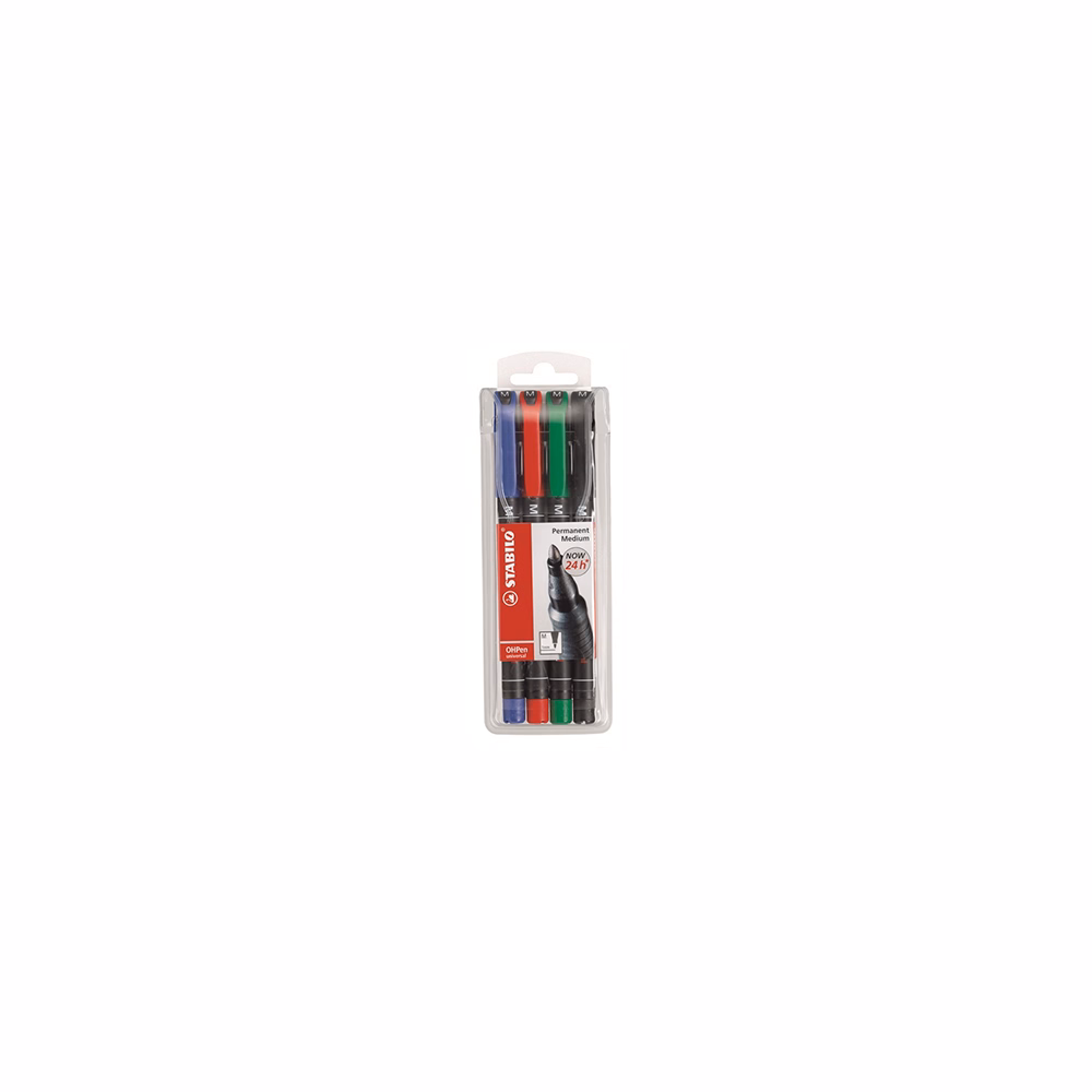 Alkoholos marker STABILO 843 M 4 darabos