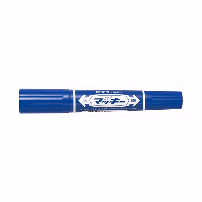 Alkoholos marker kétvégű ZEBRA Hi-Mckie 2,0-4,0 mm kék