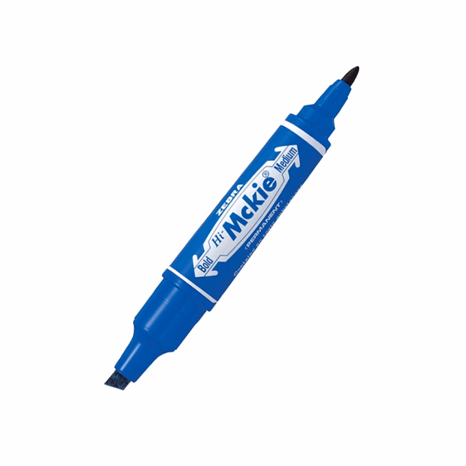 Alkoholos marker kétvégű ZEBRA Hi-Mckie 2,0-4,0 mm kék