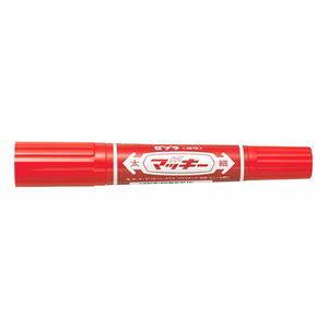 Alkoholos marker kétvégű ZEBRA Hi-Mckie 2,0-4,0 mm piros