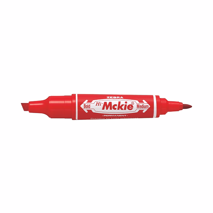 Alkoholos marker kétvégű ZEBRA Hi-Mckie 2,0-4,0 mm piros