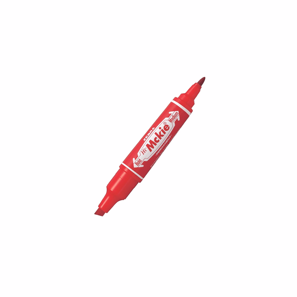 Alkoholos marker kétvégű ZEBRA Hi-Mckie 2,0-4,0 mm piros