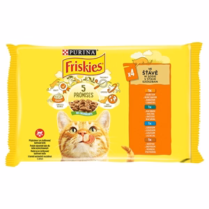 Állateledel alutasakos PURINA Friskies macskáknak csirke-kacsa-lazac-pulyka 4x85 g Állateledel alutasakos PURINA Friskies macskáknak csirke-kacsa-lazac-pulyka 4x85 g