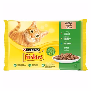 Állateledel alutasakos PURINA Friskies macskáknak marha-csirke-tonhal-tőkehal 4x85 g Állateledel alutasakos PURINA Friskies macskáknak marha-csirke-tonhal-tőkehal 4x85 g