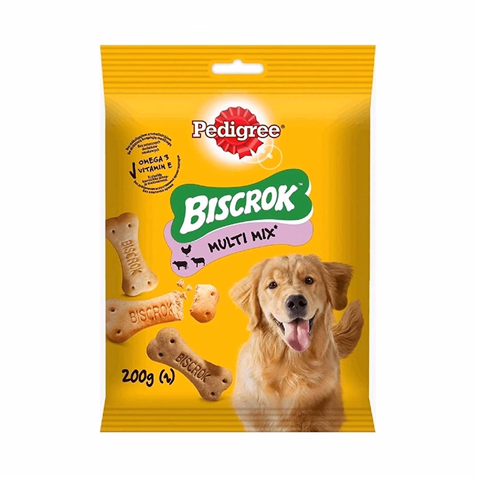 Állateledel jutalomfalat PEDIGREE Biscrok kutyáknak 200 g