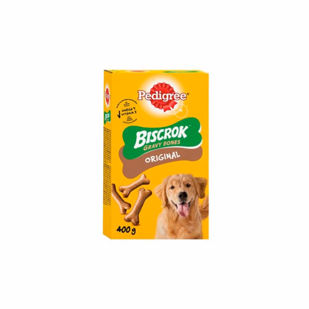 Állateledel jutalomfalat PEDIGREE Biscrok kutyáknak marha 400 g