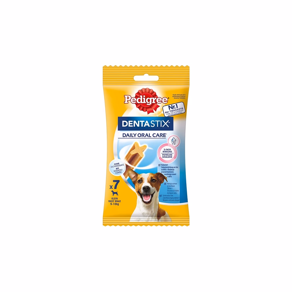 Állateledel jutalomfalat PEDIGREE Denta Stix Daily Oral Care kistestű kutyáknak Állateledel jutalomfalat PEDIGREE Denta Stix Daily Oral Care kistestű kutyáknak