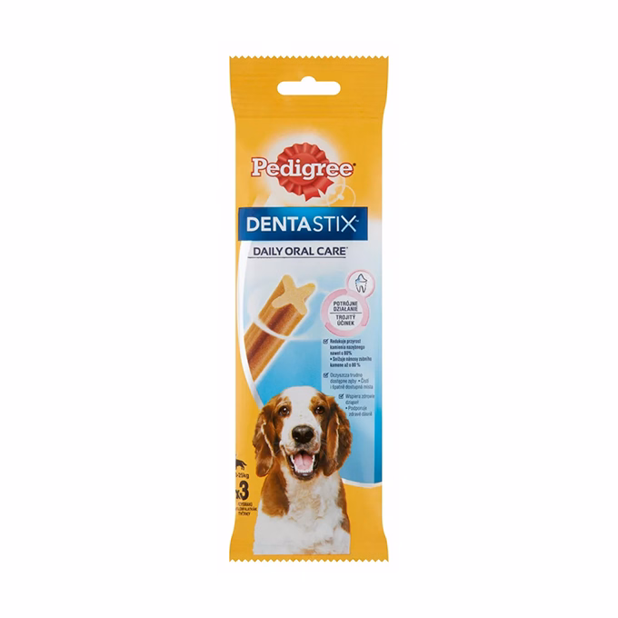 Állateledel jutalomfalat PEDIGREE Denta Stix Daily Oral Care közepes és nagytestű kutyáknak