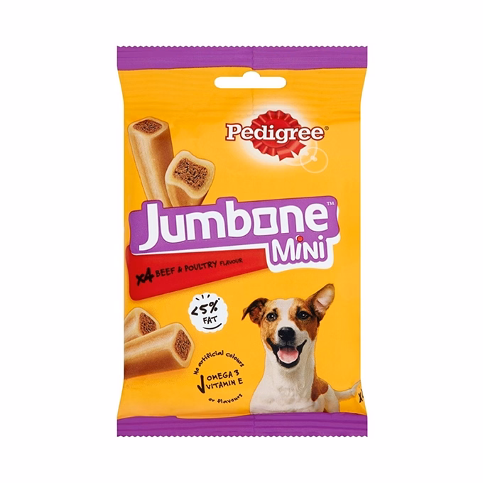 Állateledel jutalomfalat PEDIGREE Jumbone Mini kutyáknak marha 160 g
