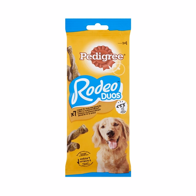 Állateledel jutalomfalat PEDIGREE Rodeo Duo kutyáknak csirke