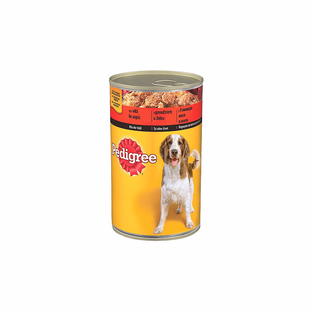 Állateledel konzerv PEDIGREE kutyáknak marhahússal 400 g