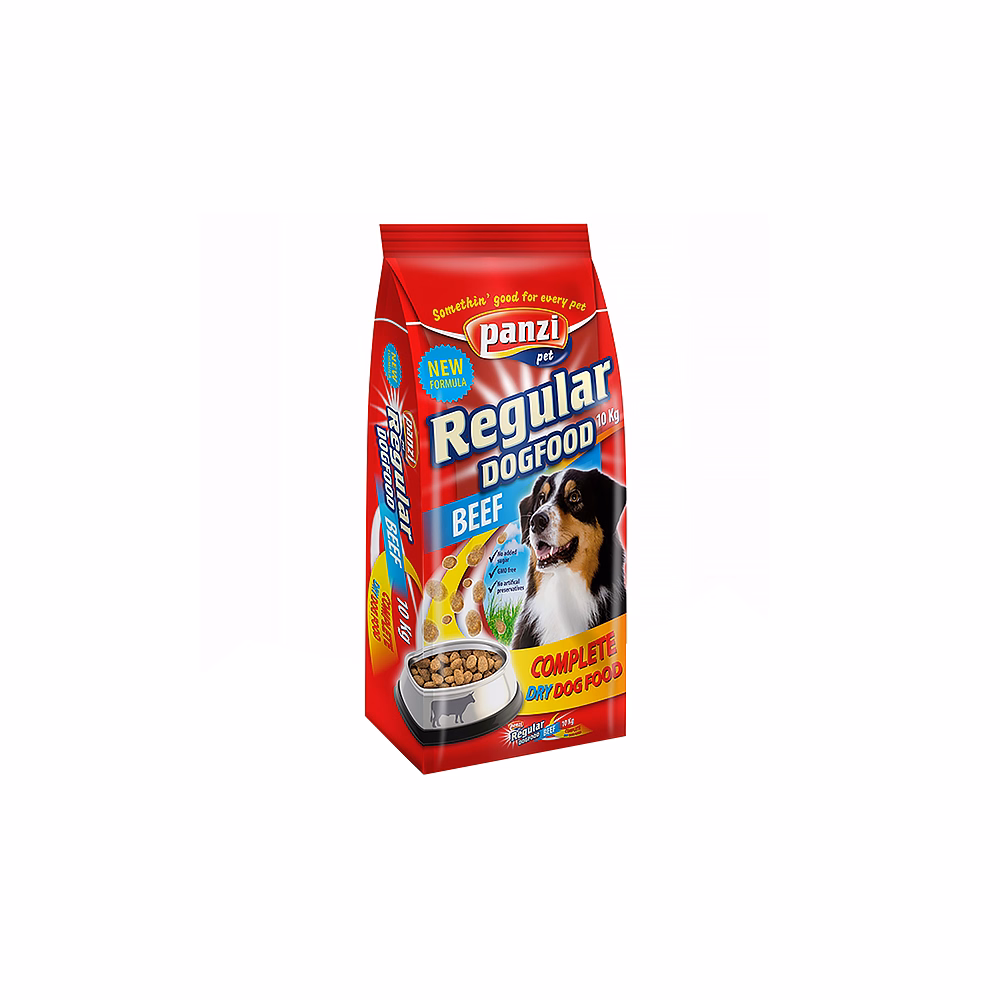 Állateledel száraz PANZI Regular kutyáknak marhahússal 10 kg