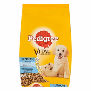 Állateledel száraz PEDIGREE Junior Medium kutyáknak csirke 500 g