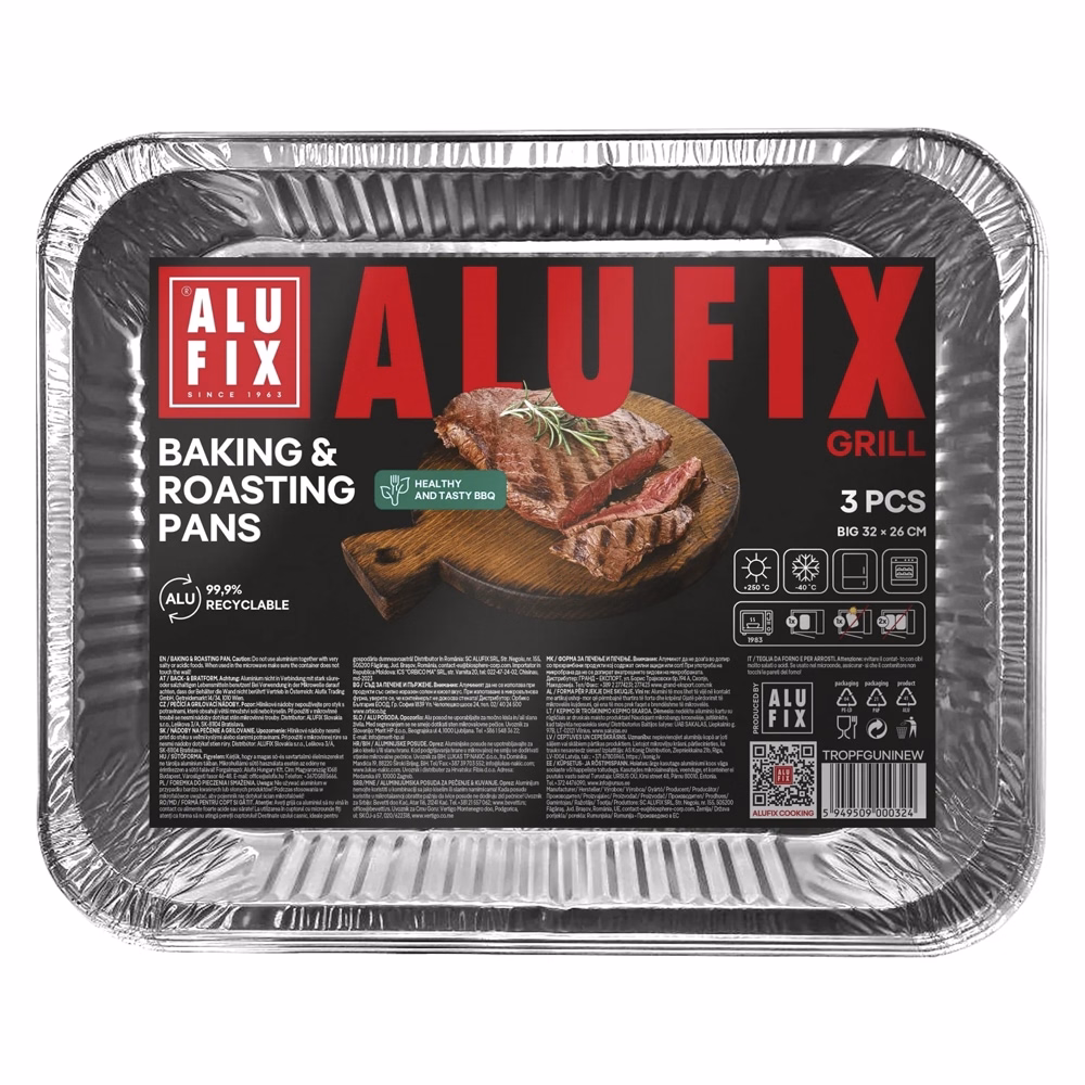 Alutálca ALUFIX 33x26 cm 2-es méret