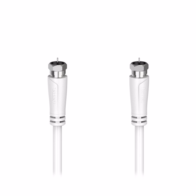 Antenna kábel HAMA F-F 90 dB 1,5m fehér
