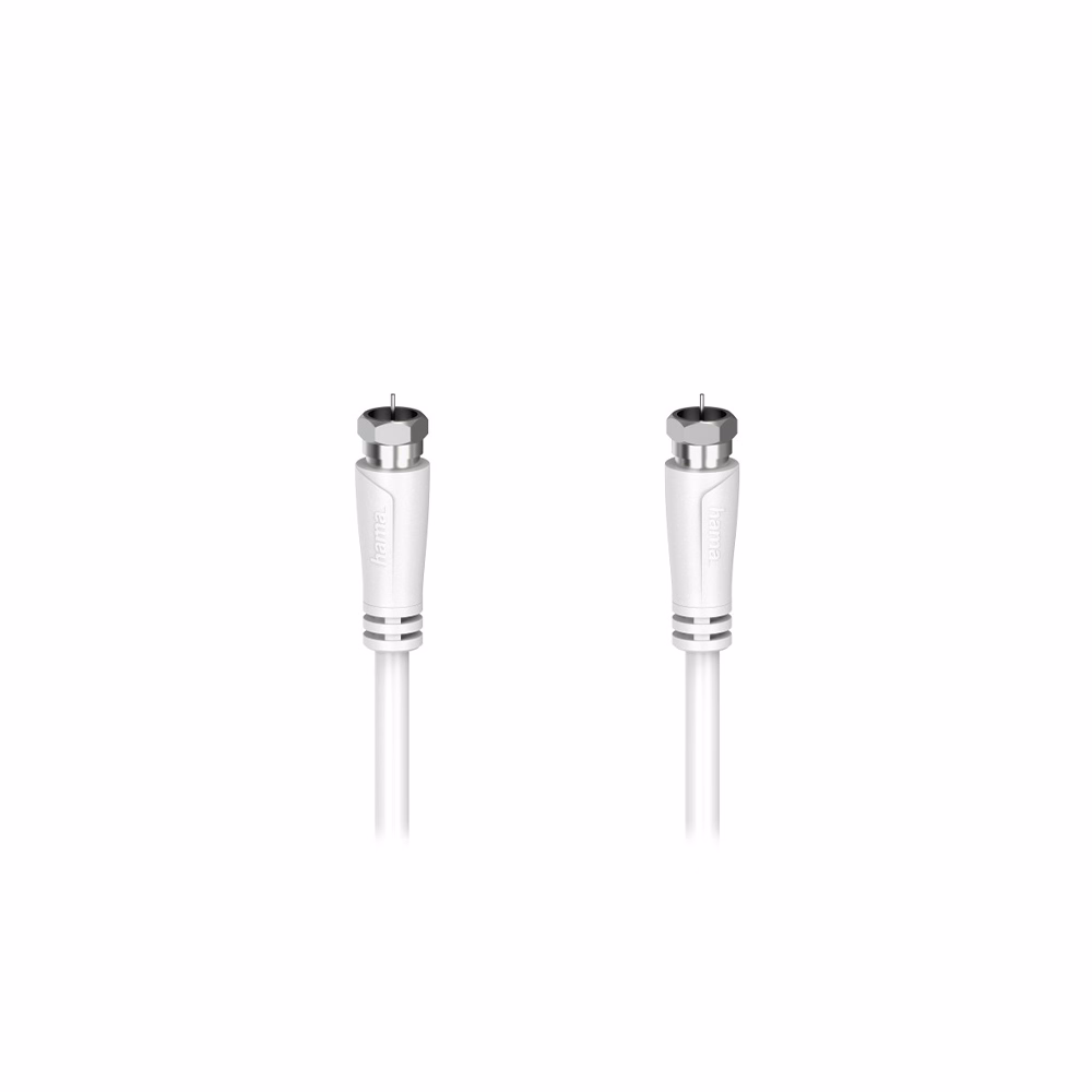 Antenna kábel HAMA F-F 90 dB 1,5m fehér