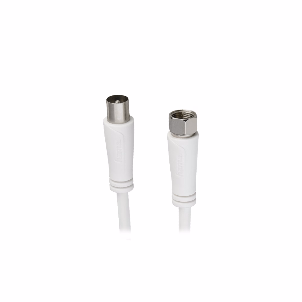 Antenna kábel HAMA F-Koax 90 dB 1,5m fehér