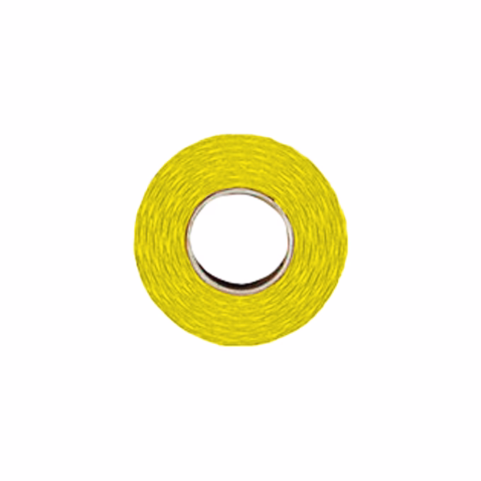 Árazószalag FORTUNA 22x12 mm perforált sárga 10 tekercs/csomag