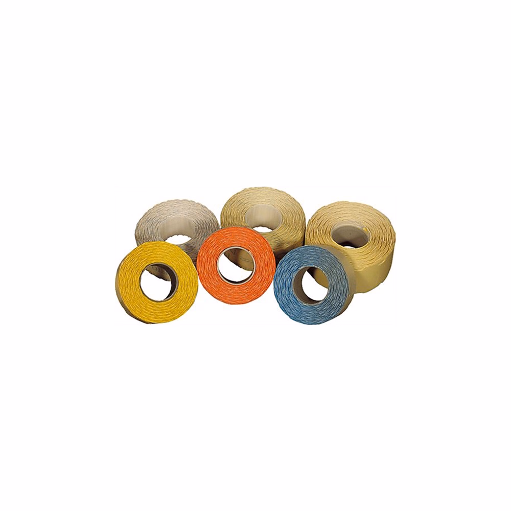 Árazószalag FORTUNA 22x12 mm perforált sárga 10 tekercs/csomag