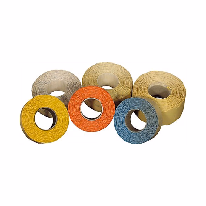 Árazószalag FORTUNA 25x16 mm perforált sárga 10 tekercs/csomag