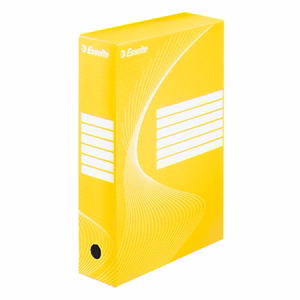 Archiváló doboz ESSELTE Boxycolor A/4  80 mm karton sárga