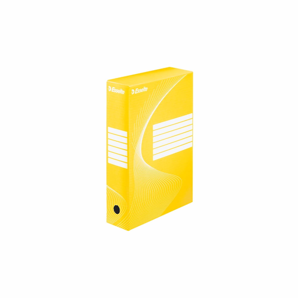 Archiváló doboz ESSELTE Boxycolor A/4  80 mm karton sárga