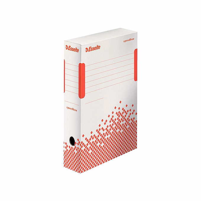Archiváló doboz ESSELTE Speedbox A/4 80 mm karton fehér újrahasznosított