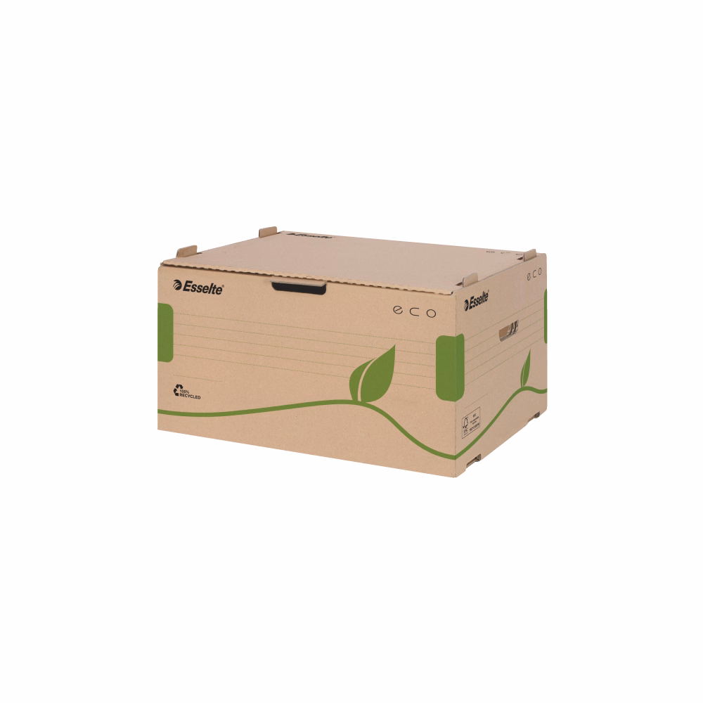 Archiváló konténer dobozoknak ESSELTE Eco 439x259x340 mm előre nyíló tetővel barna