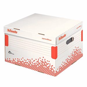Archiváló konténer dobozoknak ESSELTE Speedbox M 367x263x325 mm felfelé nyíló tetővel fehér Archiváló konténer dobozoknak ESSELTE Speedbox M 367x263x325 mm felfelé nyíló tetővel fehér