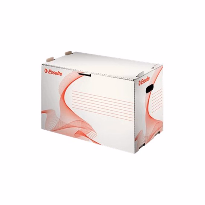 Archiváló konténer iratrendezőnek ESSELTE 525x338x306mm előre nyíló tetővel fehér