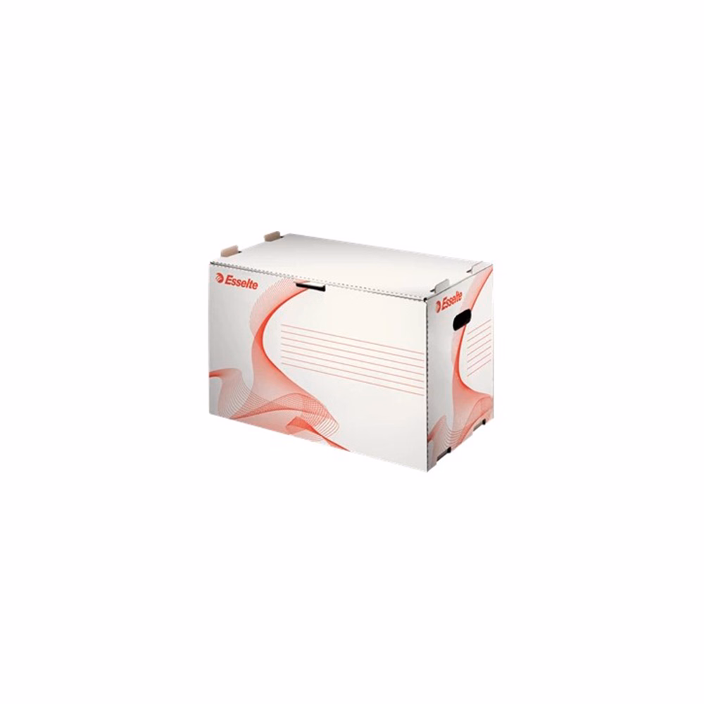 Archiváló konténer iratrendezőnek ESSELTE 525x338x306mm előre nyíló tetővel fehér