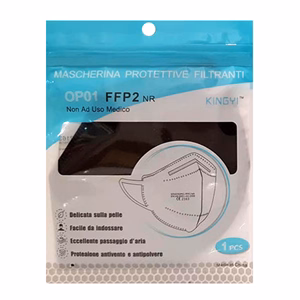 Arcmaszk színes egyszer használatos FFP2/KN95 vegyes felnőtt méret 1 darabos