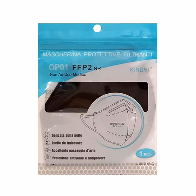 Arcmaszk színes egyszer használatos FFP2/KN95 vegyes felnőtt méret 1 darabos