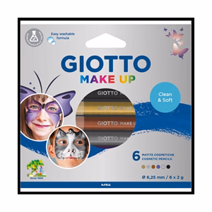 Arcszínező ceruza GIOTTO metál 6 darabos Arcszínező ceruza GIOTTO metál 6 darabos