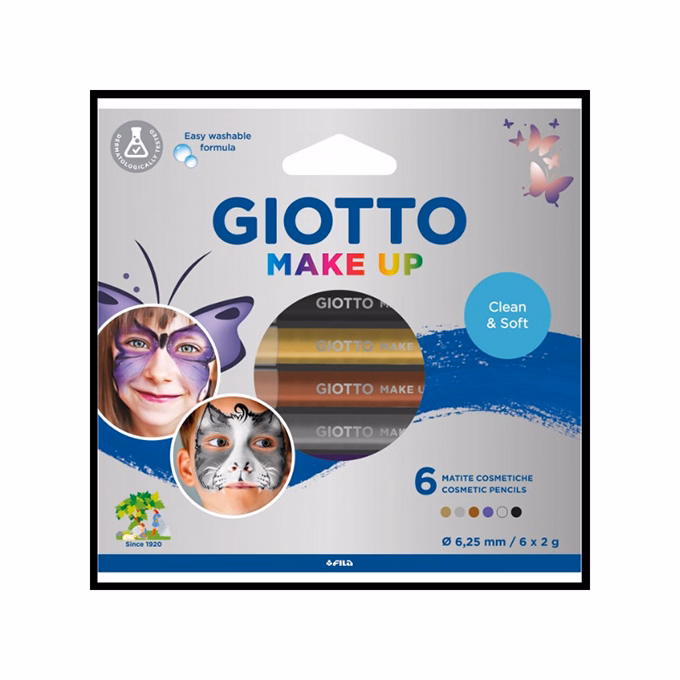 Arcszínező ceruza GIOTTO metál 6 darabos Arcszínező ceruza GIOTTO metál 6 darabos