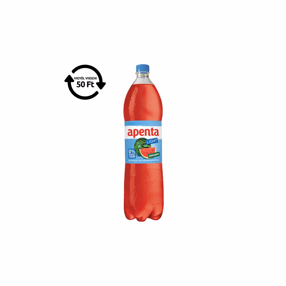 Ásványvíz szénsavas APENTA görögdinnye light 1,5L DRS