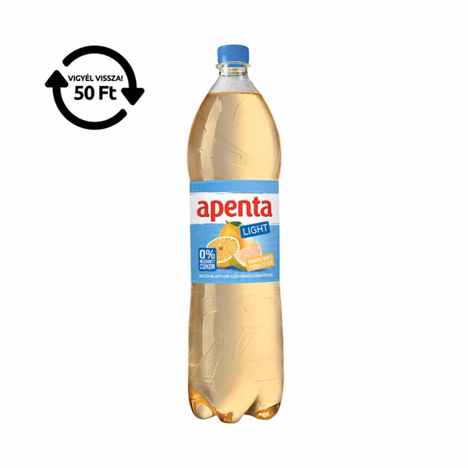 Ásványvíz szénsavas APENTA grapefruit-pomelo light 1,5L DRS