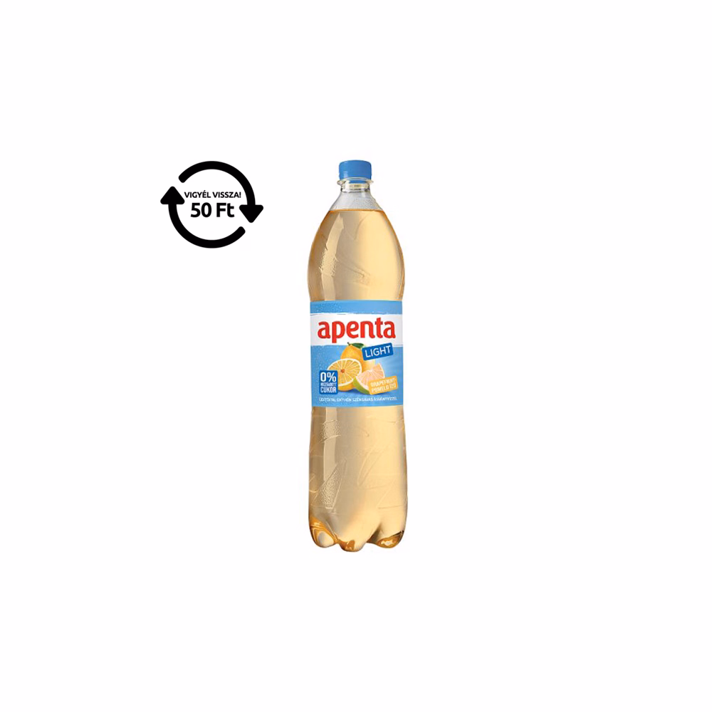 Ásványvíz szénsavas APENTA grapefruit-pomelo light 1,5L DRS